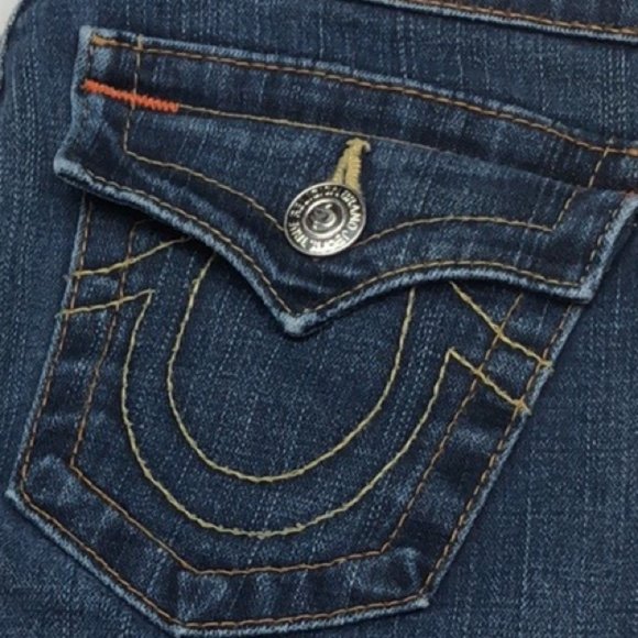 RARE TRUE RELIGION JULIE SKINNY JEANS 26x32 MADE IN USA ๐บ๐ธ - Picture 6 of 13